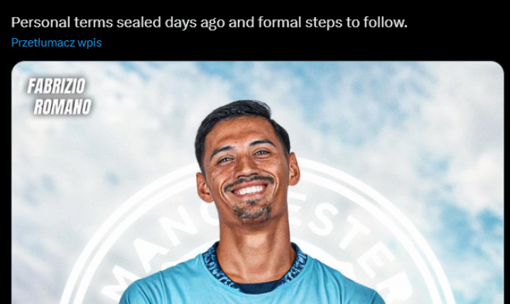 HERE WE GO! Manchester City KUPUJE POMOCNIKA ZA 70 MLN EURO!
